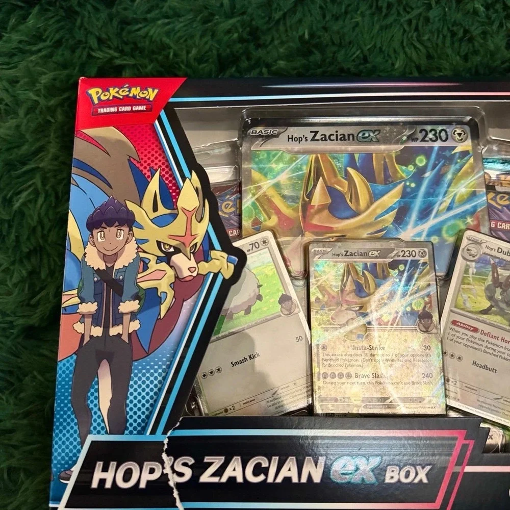 2 Pokemon Hop's Zacian EX Box